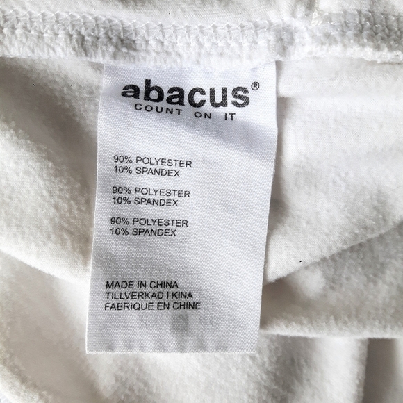 𝅺ABACUS Golf, Athletic/ Workout Jacket Top.  Like New  Size L  White - Picture 8 of 14